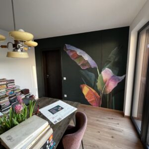 tapetování praha - originální tapeta květiny